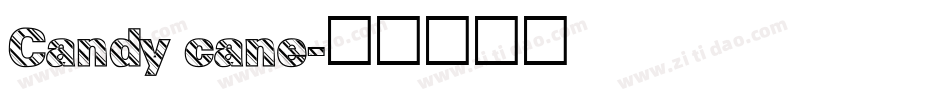 Candy cane字体转换